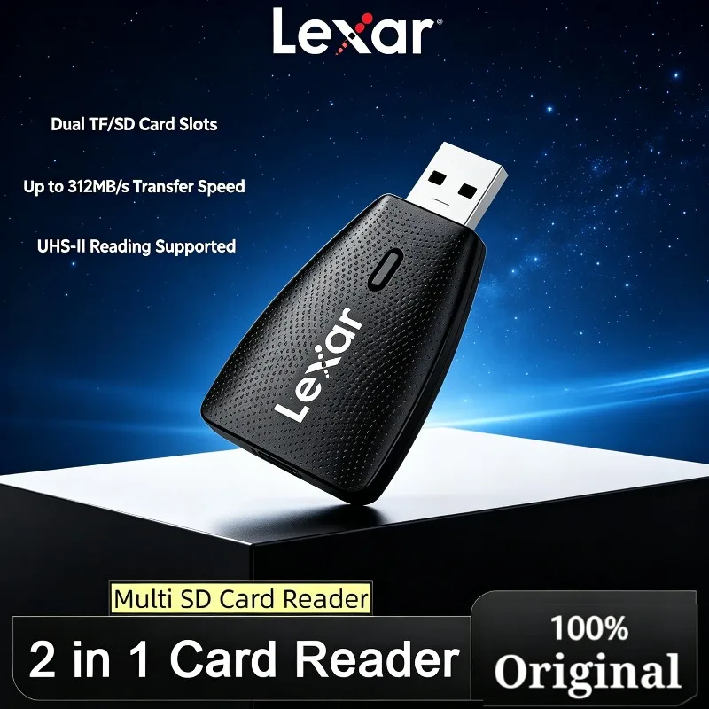 lexar-usb32-type-cカードリーダー、pc・ノートパソコン用sd・microsd・tfカード対応、スマートmicrosdメモリカードリーダー、sdカードアダプター、usb31