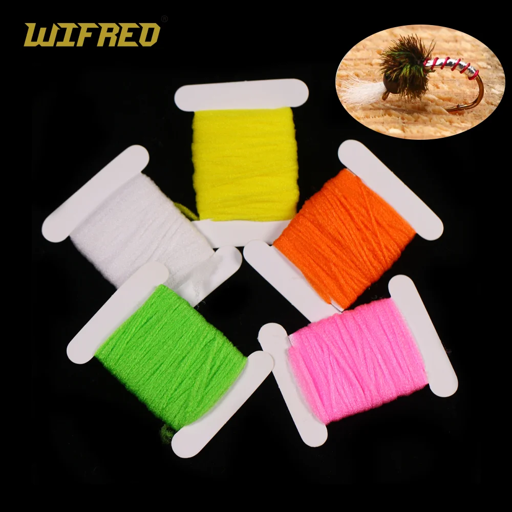 Wifreo 4pcs/5pcs Fly Tying Para Post Wing Floating Yarn Synthetic Fiber for Parachute Dry Fly Mayfly Trout Fishing Lures Baits