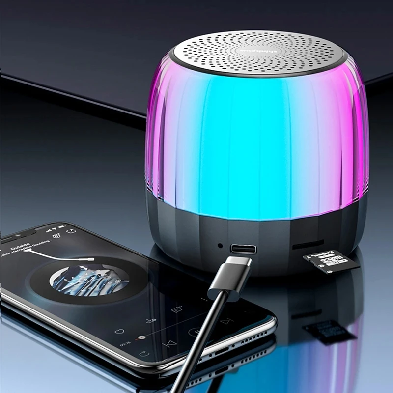 

Lenovo K3PLUS Wireless Bluetooth Small Speaker Atmosphere Sense LED Colorful Lights High Beauty Outdoor Portable