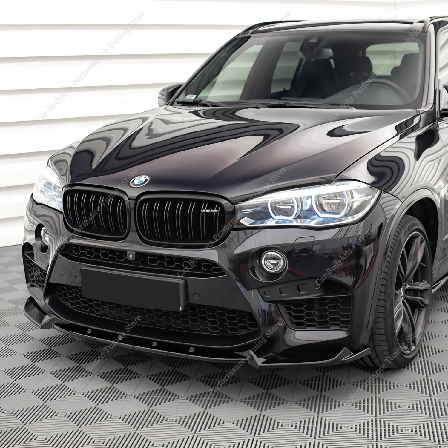 Max Style ABS Front Bumper Splitter Lip Spoiler Diffuser For BMW X5M F85 X6M F86 4.4TV8 Real M 2015-2018 Bodykits Tuning