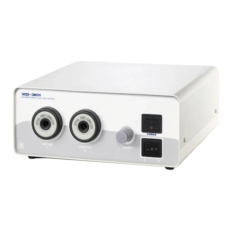 250W Double Hole Halogen Cold Light Source for Hysteroscopy Anorectal Scopy