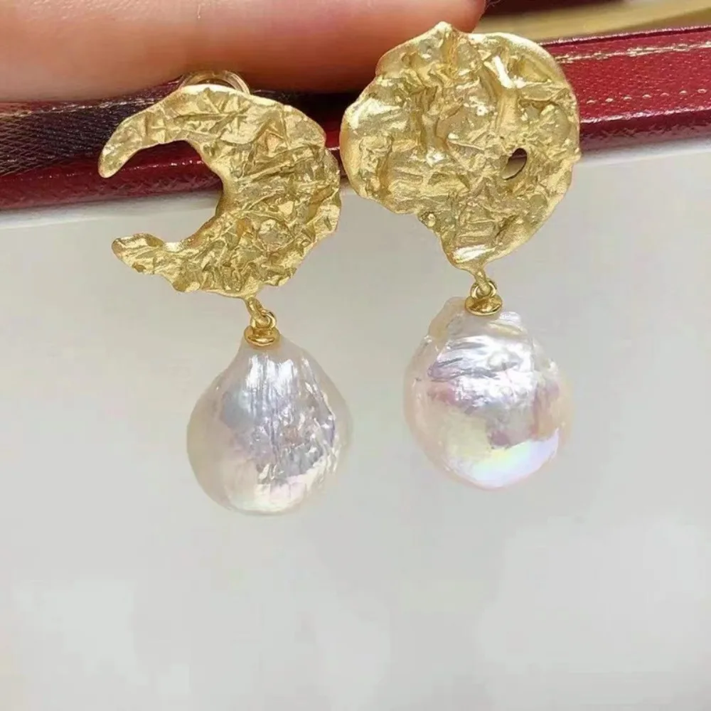 

6pcs DIY Pearl Accessories 925 Silver Stud Earrings Empty Holder Fashion Gold Silver Earring Holder with 10-15mm Round