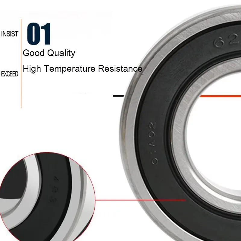 626RS Bearing ABEC-1 (4/6PCS) 6x19x6 mm Rubber Cover Sealed 626-2RS Ball Bearings 626 RS / 2RS