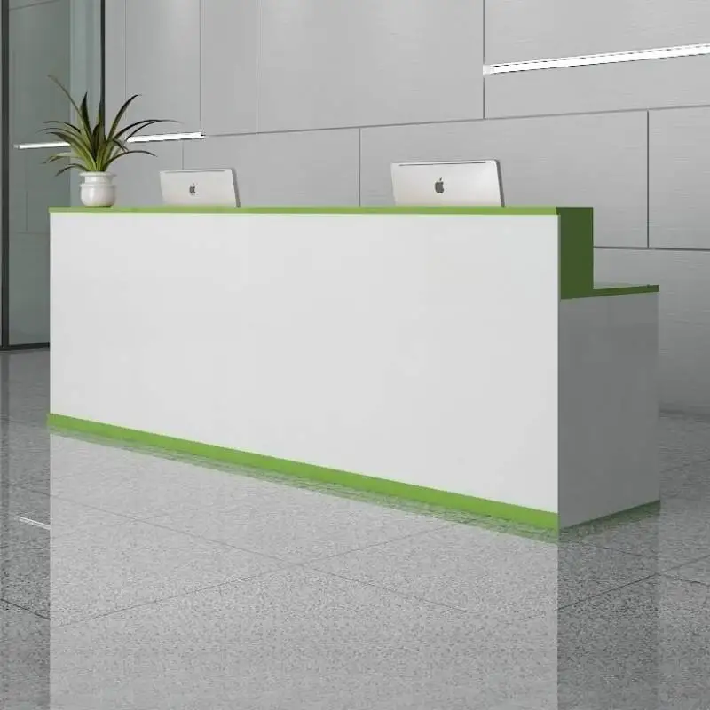 

Clinic Green Reception Desks Checkout Design Modern White Reception Desks Drawers Classic Recepcion Mostrador Office Furniture