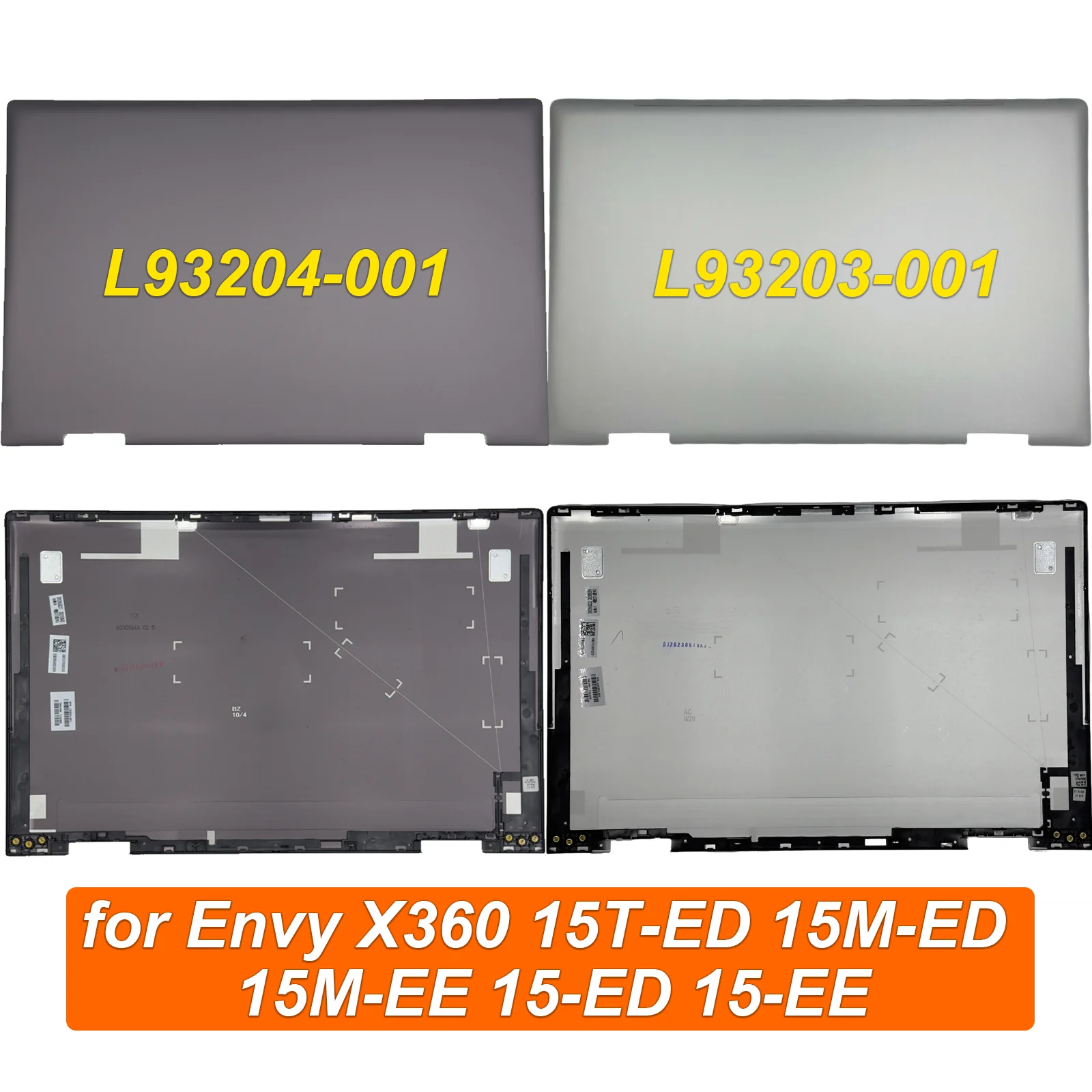 

L93203-001 L93204-001 New Laptop Lid Cover For 15.6" HP ENVY X360 15-ED 15-EE 15m-ee0013dx 15m-ed0023dx LCD Back Cover Rear Lid