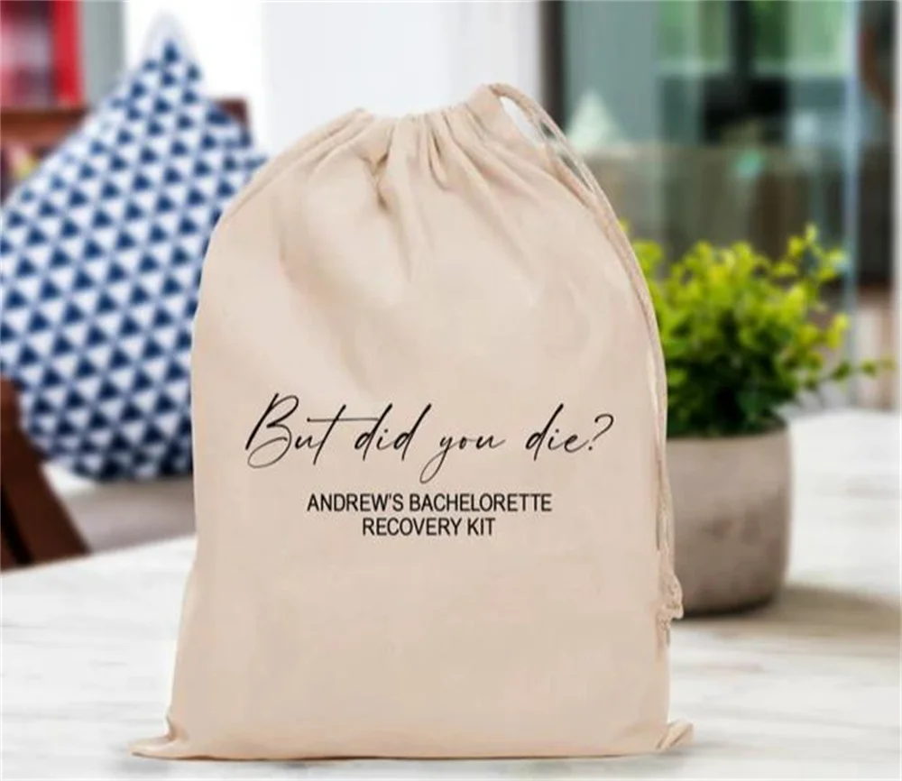 25 PCS But Did You Die? Hangover Recovery Kit - But Did You Die Bag - Custom Bachelorette Bags - Custom Hangover, But Did You Di