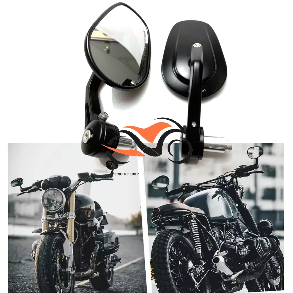 

E24 Mirror Bar End Motorcycle Rearview Mirror Universal For BMW R1250GS R1200GS For Kawasaki Z1000 Z750 For Honda CB1000R CB600F