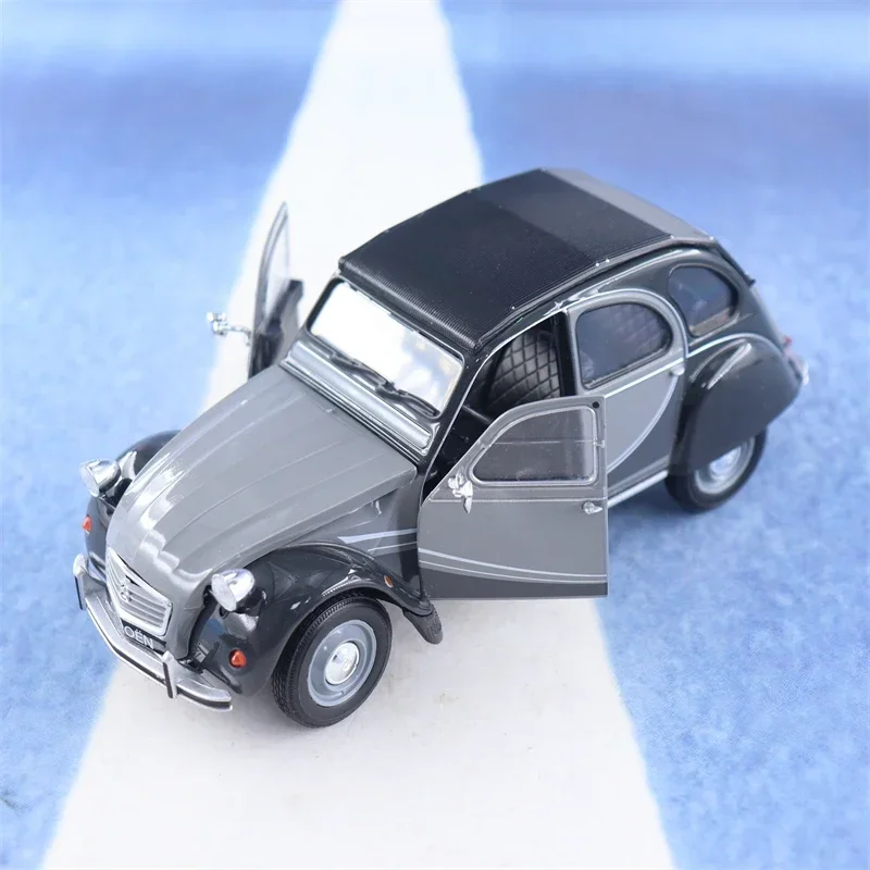 WELLY 1:24 Citroen 2CV 6 Charleston Vintage car Simulation Diecast Car Metal Alloy Model Car kids toys collection gifts B593