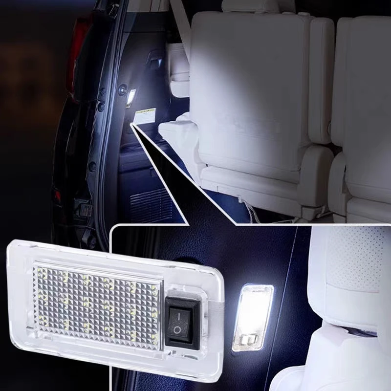 for ALPHARD/VellFire 20 Series 30 Series 1Pcs Car LED Signal Light Trunk Lamp Luggage Compartment Lights White Bulbs