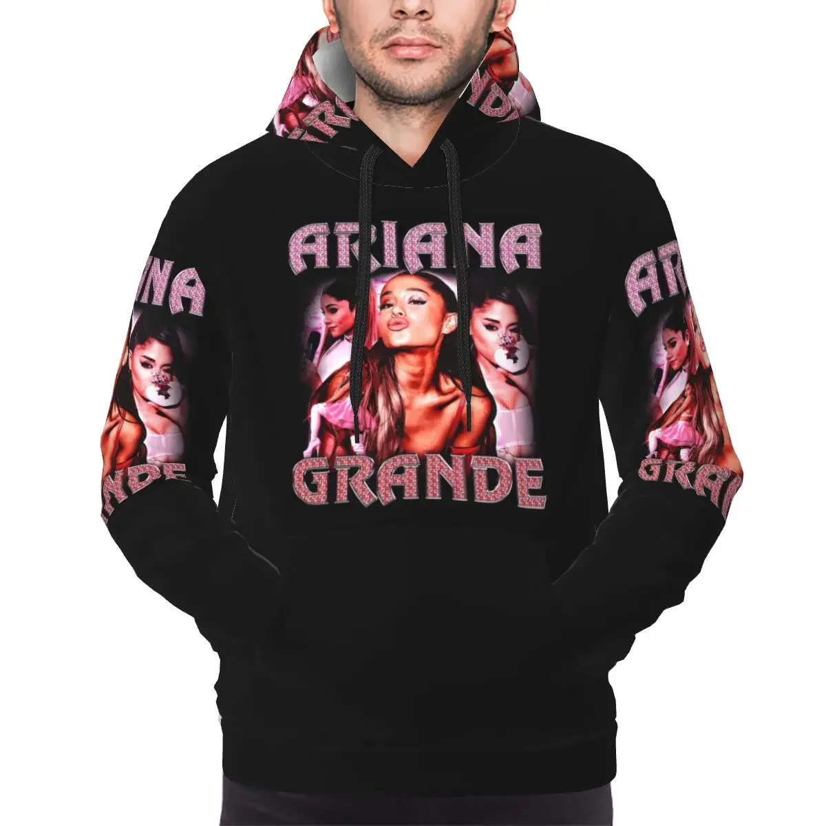 Ariana Grande Singer Yes And Merch Songs Hoodie Harajuku Pullover Autumn Winter Men Women Sweatshirt Long Sleeve Tops