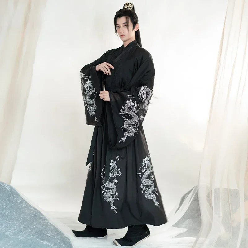 

Hanfu Dress Chinese Traditional Hanfu Folk Dress Men Tang Suit Ancient Dance Costume Swordsman Cosplay Costume Fancy Dress