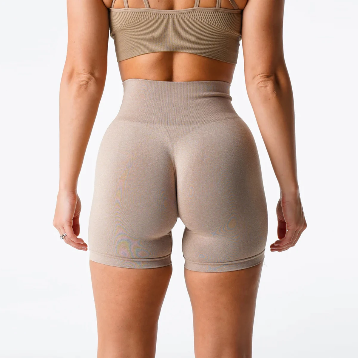 Seamless Shorts Spandex Shorts Woman Fitness Elastic  Leisure Sports Running Yoga pants  tight pants cycling pants shark pants image 4