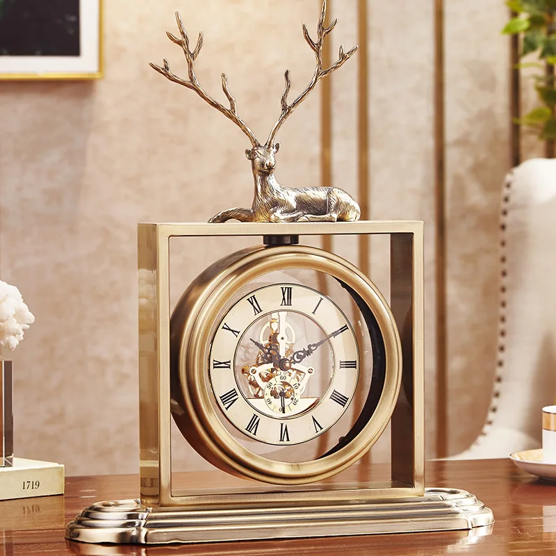 Living Room Table Clock Bedroom Silent Desk Clock Modern Simple Decoration Fashion Quartz Clock Gift To Grandfather