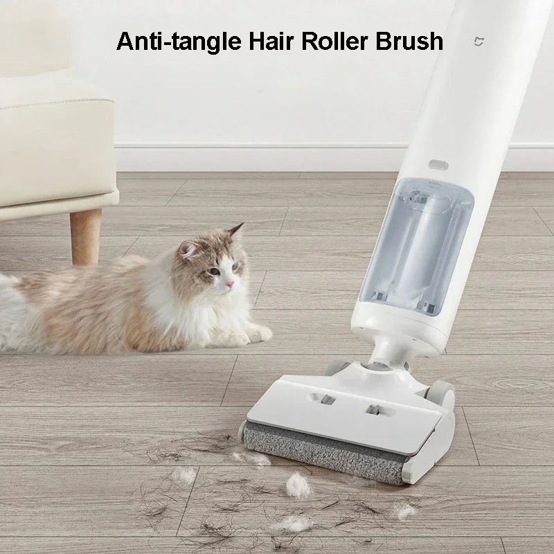 XIAOMI MIJIA Handheld Wireless Floor Washer Vacuum Cleaner Self Cleaning Wet&Dry Home Smart Scrubber With Pulling Force Mopping