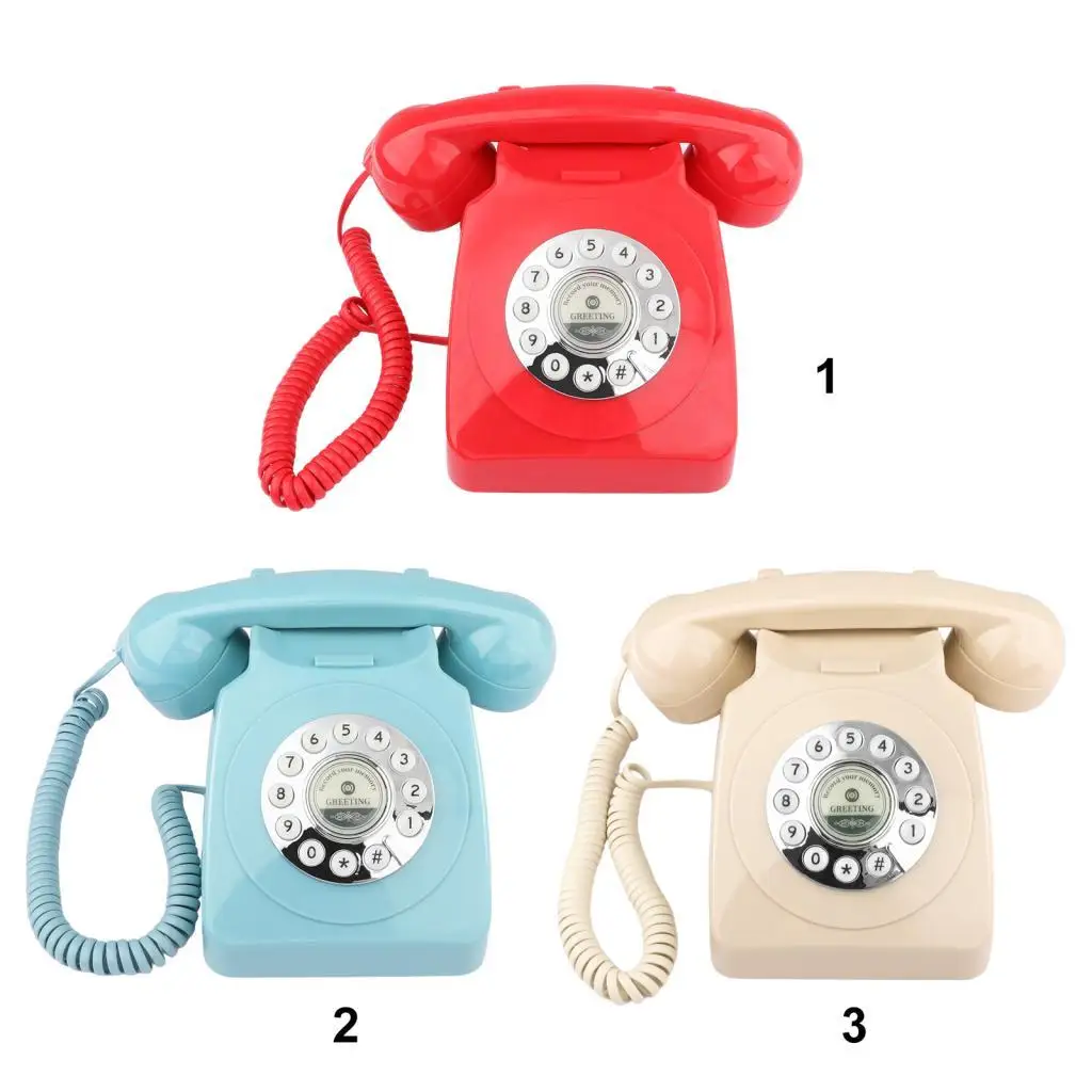 Guestbook Wedding Phone Retro Style Landline Phone Old Fashioned Desk Telephone