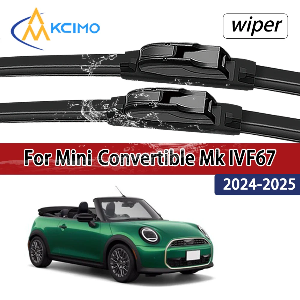 For Mini Convertible Mk IV F67 2024-2025 Compatible Durable Silent Front Wiper Blades Car Windscreen Auto Window Accessories