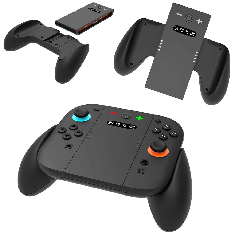 

with Battery Charging Grip for Switch 2 Controller Handle Charger Dock for Switch 2 Charger Adaptor with Tepy-c Cable Accessorie