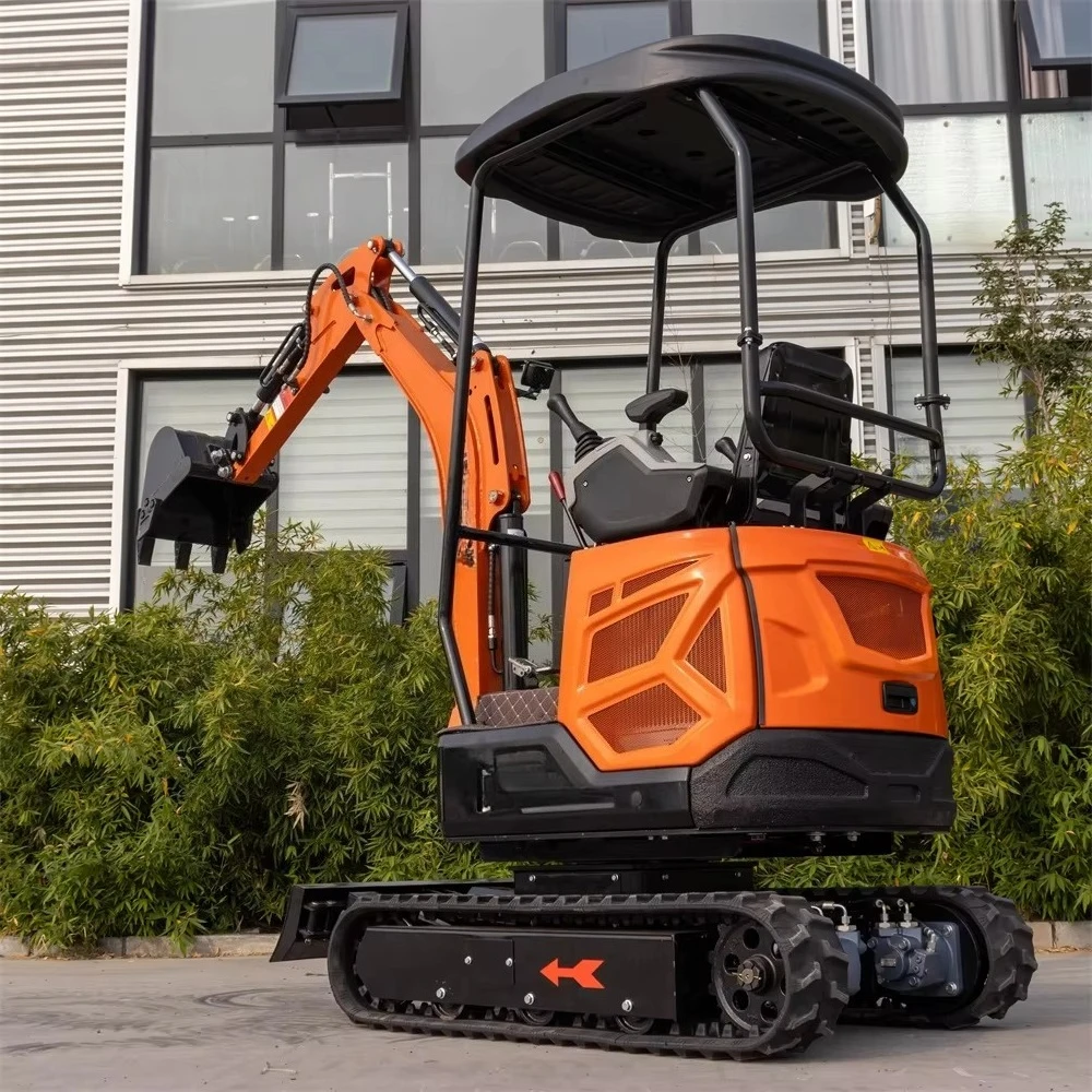 Powerful 1Ton Multi-functional Track Mini Excavator With Side-swinging Cab With Arm Hot Sale