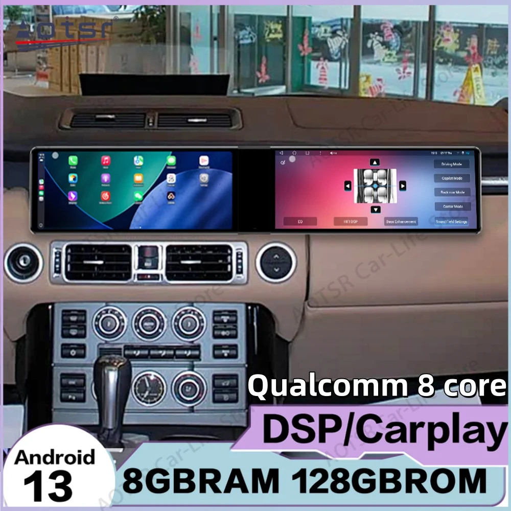 

Двойной экран для Land Rover Range Rover Executive Edition 2003 2004, Android-радио, мультимедийная GPS-навигация, аксессуары, головка Uni