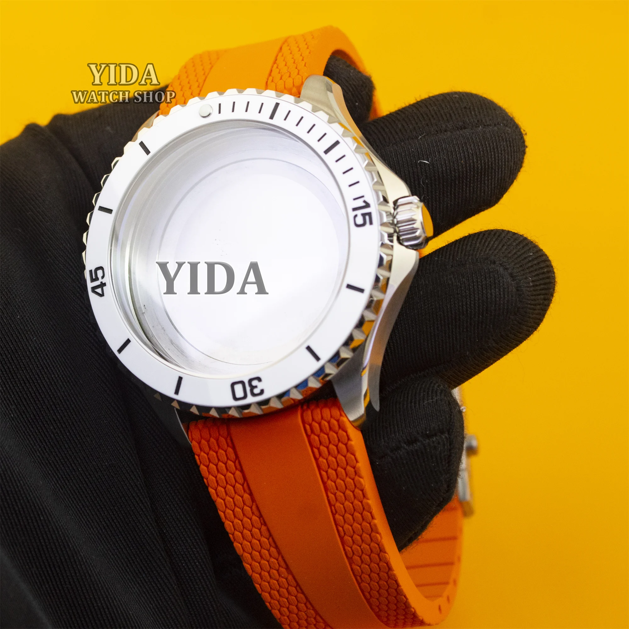 

Корпус для часов SUPEROCEAN 44 мм, 200 м, с механизмом NH35, браслет из фторкаучука, сапфировое стекло, подходит для NH35, NH36, циферблат 33,5 мм, модифицированный корпус.