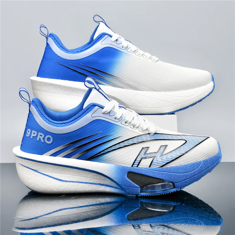 

Men's sports shoes, lightweight carbon plate racing running shoes, winter shock absorption, anti slip, wear-resistant, breathabl