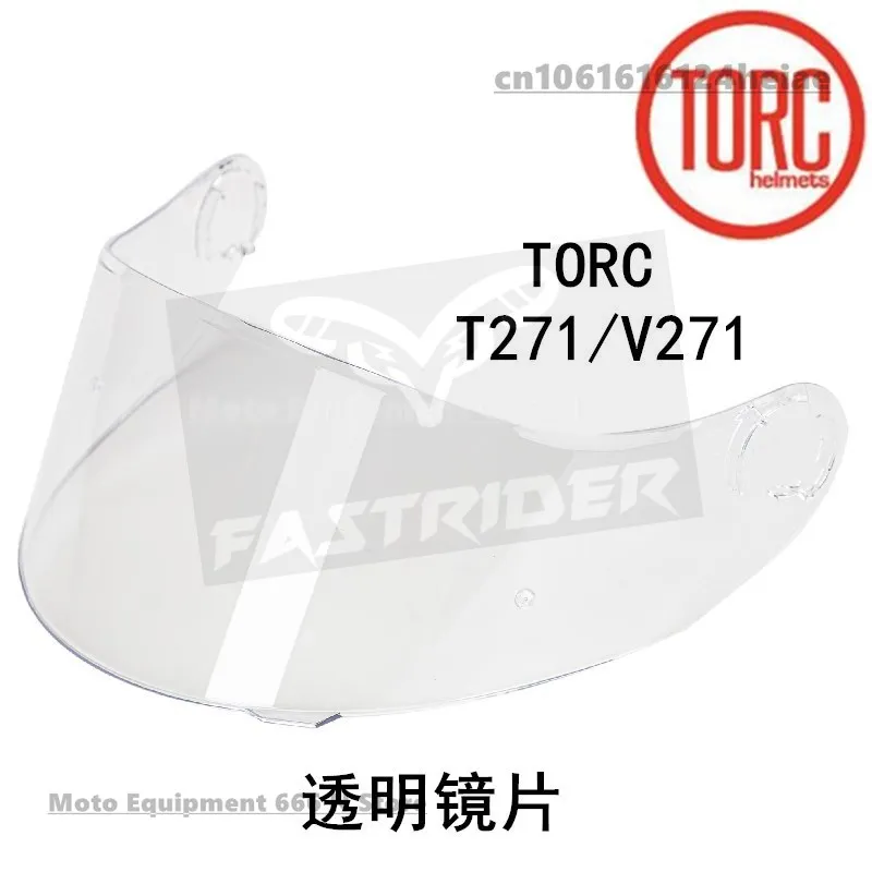 Lentes de capacete originais t271/v271 para capacetes torc t271/v271, viseiras de capacete pretas