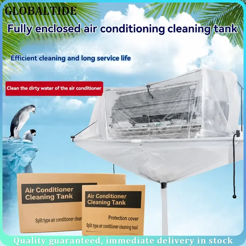 Split Type Air Conditioner Cleaning Tool Wall Mounted AC Cleaner Room Ceiling Washing Kit High Pressure Spray Nozzle Brush