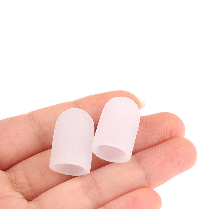 2 Stuks Siliconen Gel Kleine Neus Tube Lips Blaren Corrector Pinkie Beschermer Gel Bunion Teen Vingerbescherming Gel Mouw