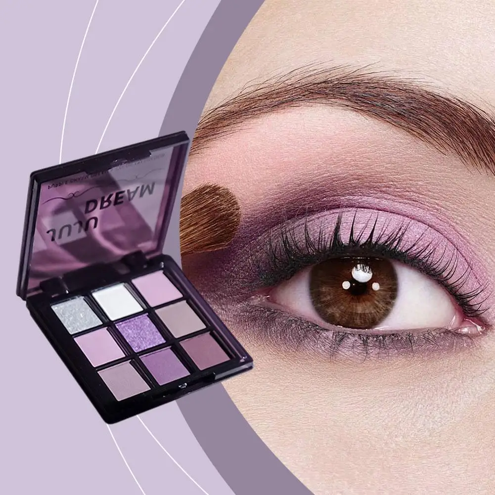 อายแชโดว์ 9 สี Glitter Snowflake อายแชโดว์ Pearly Eye Cool Girl แต่งหน้า Eyes Tone Palette Dream ไฮไลท์ Shado L6j3