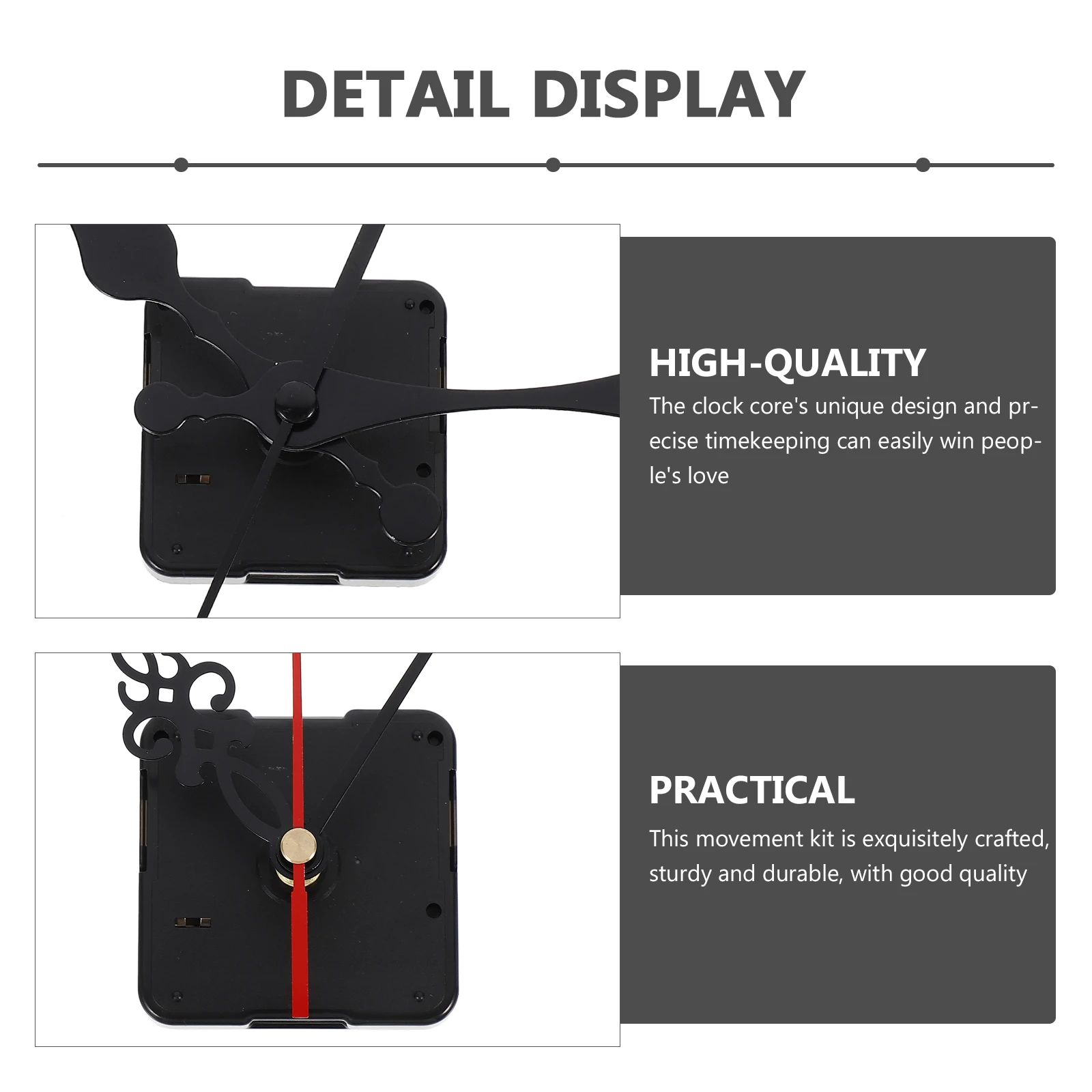 

4 Sets Clock Movement Replacement Parts Durable DIY Mechanism Home Wall Pendulum Accessories Set Repair Kit Clock Parts