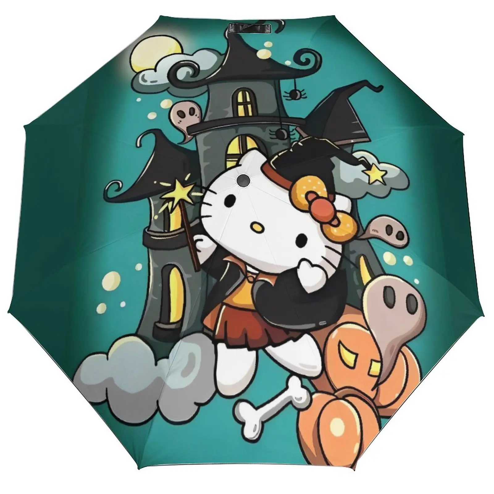 

Складной зонт Kawaii Hello Kitty, милый мультяшный анти-УФ-зонт для женщин и мужчин, авто солнцезащитный козырек, зонты для кемпинга