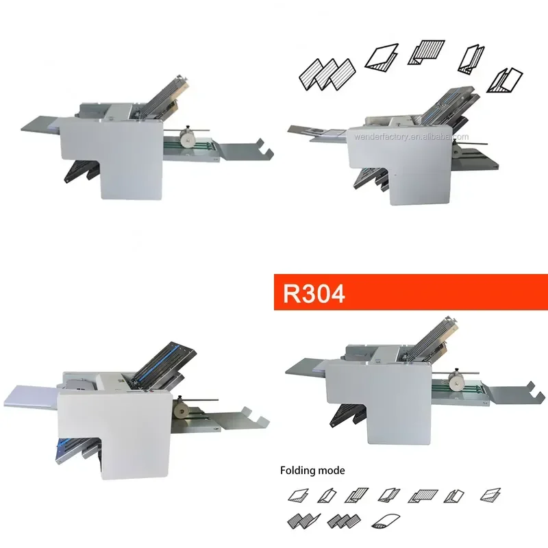 2026Hot WD-R304 Wholesale High Quality Desktop Automatic Electric Folding Machine for Paper