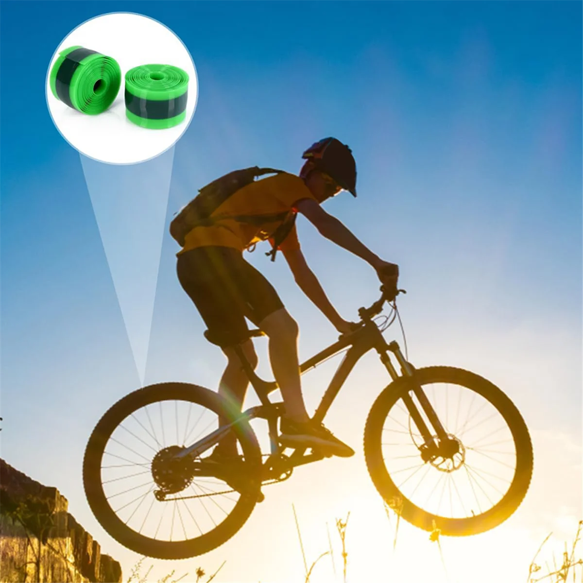 New 2PCS Bike Tire Liner, Inner Tube Bicycle Flat Protector Compatible for 12/16/18/20/24/26/27.5/29Inch