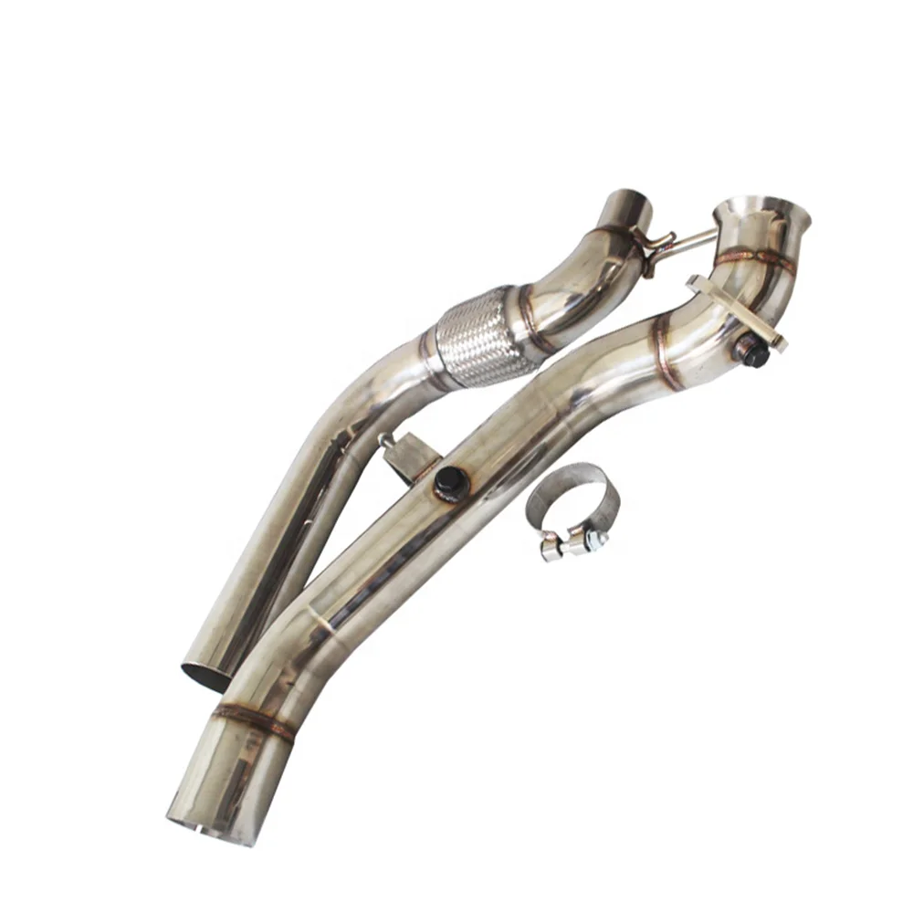 

Brand New Stainless Steel 3" Cat Free Turbo Downpipe Automotive Exhaust Pipe Modification Suitable For Ford Mustang 2015-2017 2.