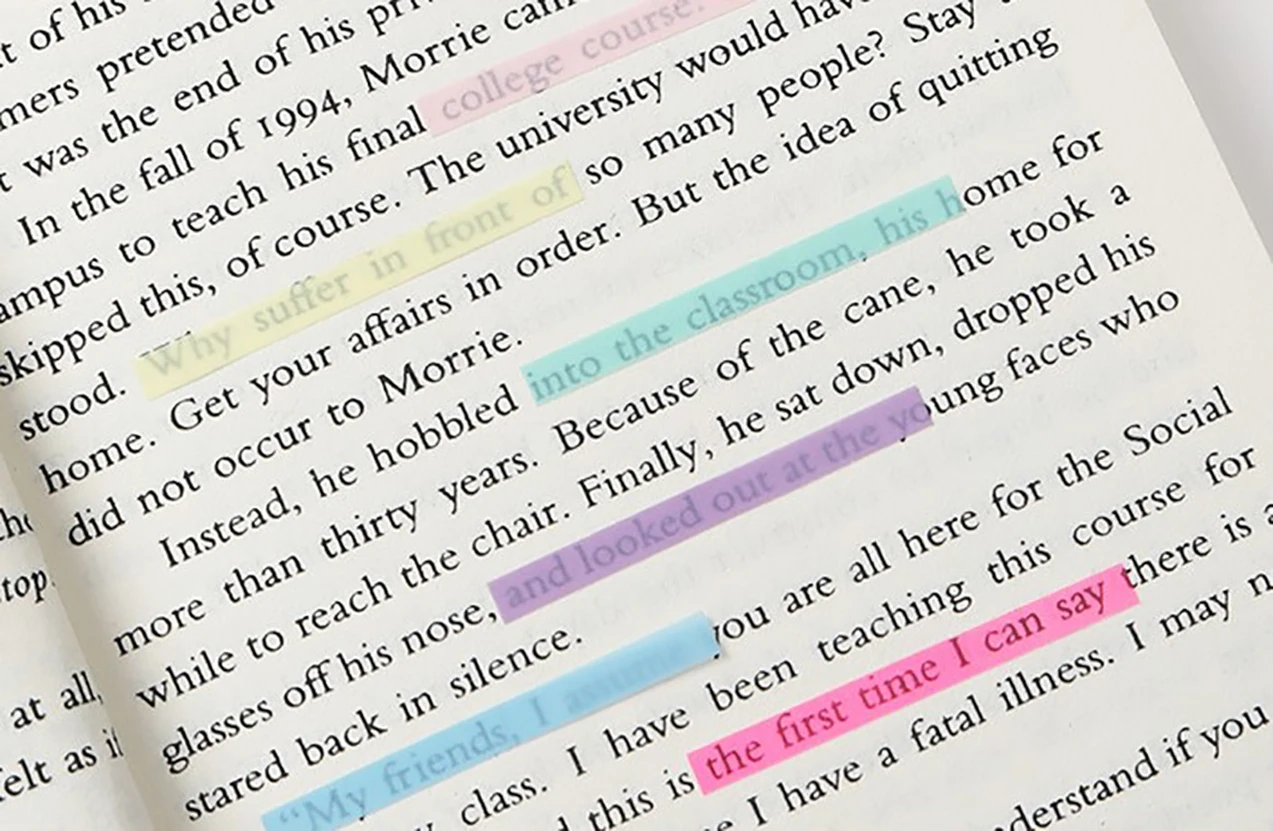 Highlight Sticker Index Self Adhesive Memo Pad Sticky Notes Bookmark Point It Marker Sticker Reading Aid School Office Supplies