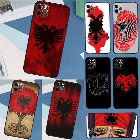 Albania Flag Case For Samsung Galaxy S25 Ultra S20 S21 S22 S23 S24 Ultra S9 S10 Plus S25 FE Cover Coque