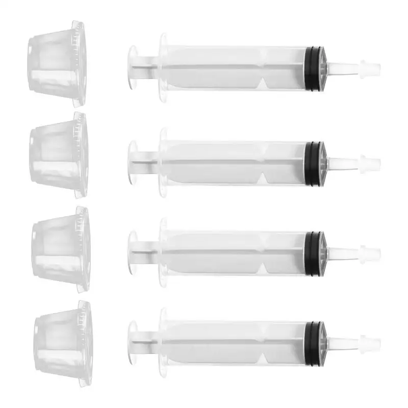 60ml Jello Shot Syringes Reusable Jello Syringes Shots With Tip Lid BPA Free Shooters For Halloween,Christmas Bachelorette