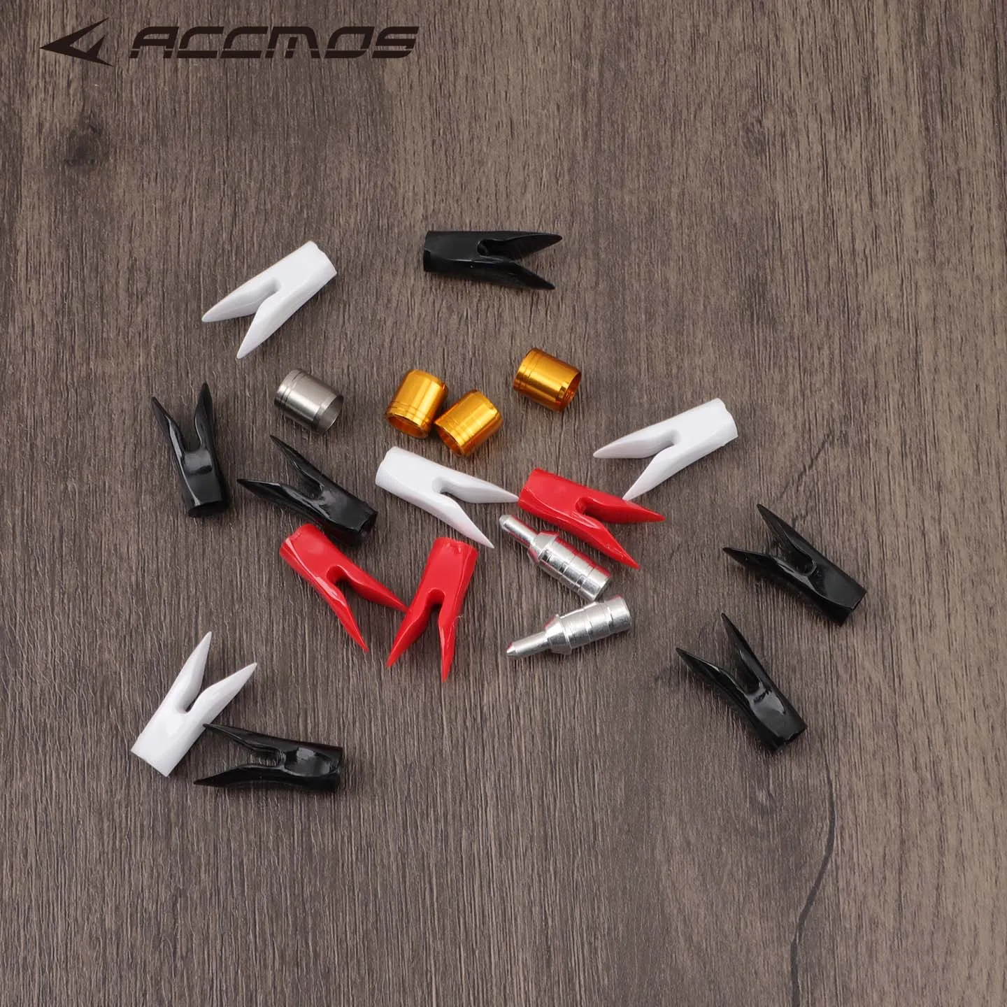 ACCMOS 6.2mm Anti-Split Speed Nocks 24pcs with Pins Carbon Arrows Compound Recurve Bow Hunting