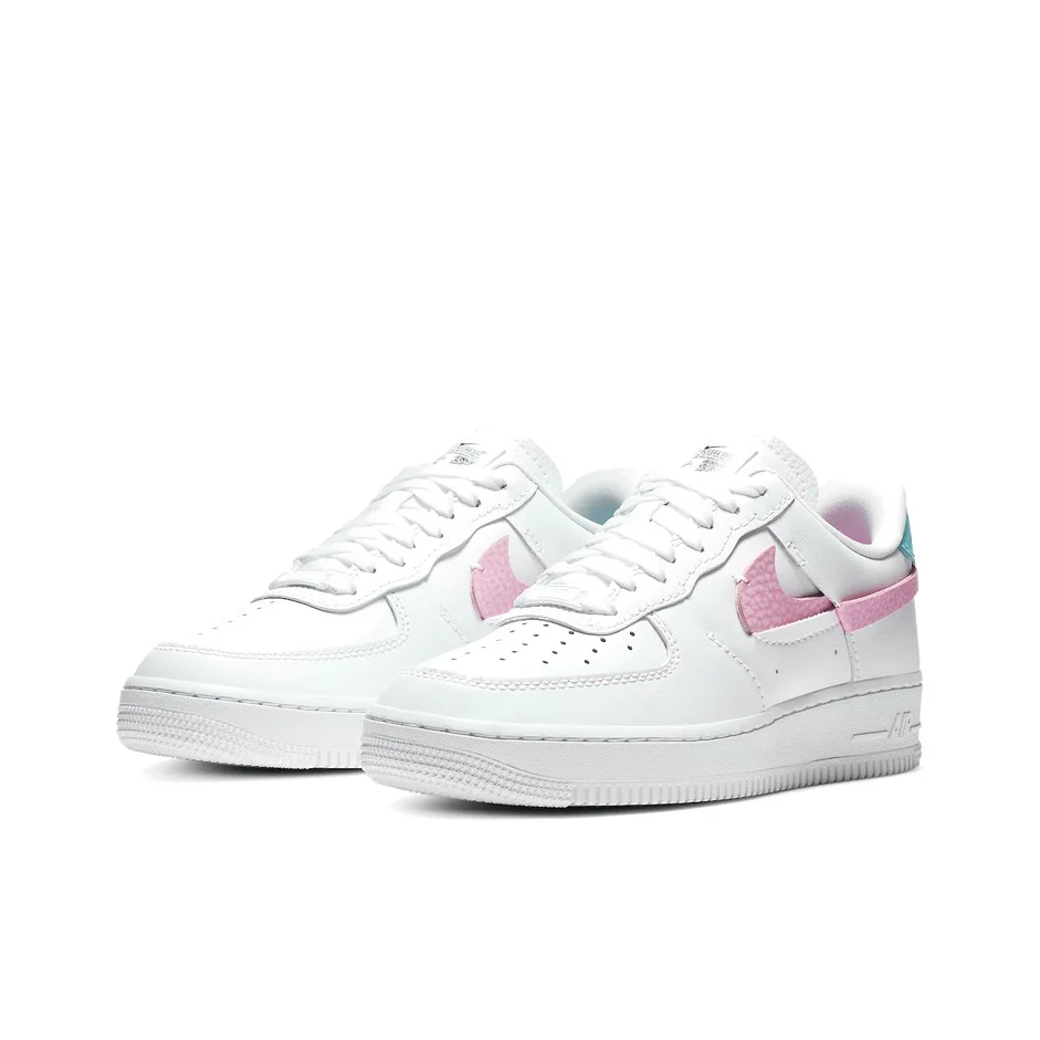 Nike Air Force 1 Skateboard Shoes Women's Low Top White/Pink/Green DC1164-101