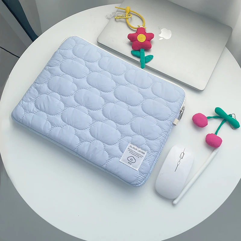 Cloud laptop sleeve lifestyle gift for her student creative professional everyday use