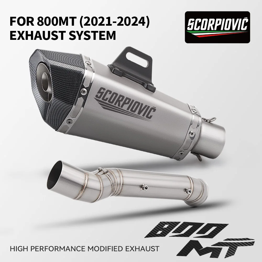 

CF800MT ADV790 MT800 CF800 улучшенный средний сечение звено трубы из нержавеющей стали/титанового сплава мотоциклетный комплект выхлопной трубы