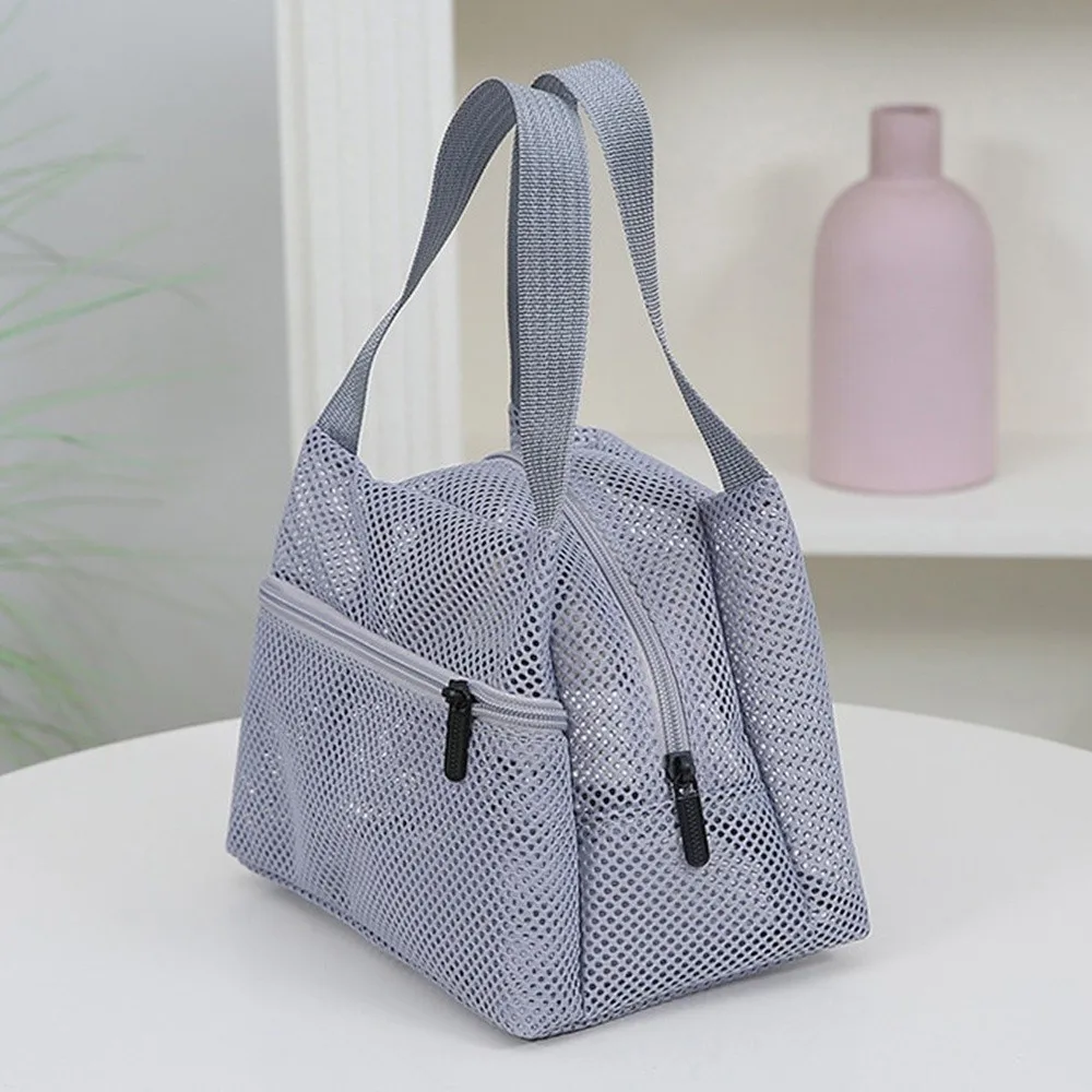 Atmungsaktives Netzgewebe ​ Netz-Strandtasche ​ ​ ​ ​ Große Kapazität ​ ​ Faltbar ​ ​ Waschbare Aufbewahrungstasche Schnelltrocknend ​ ​ Leichte Aufbewahrungstasche ​ ​ – Detail 3