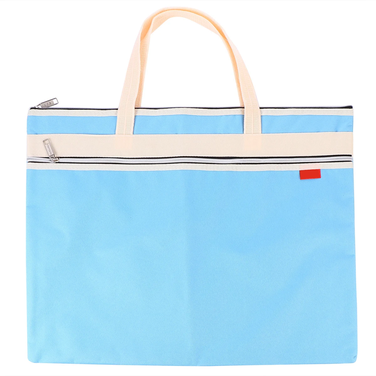 حقيبة محفظة فنية بحجم A3 مقاومة للماء وخفيفة الوزن من القماش مع جيوب بسحاب لتخزين السفر المدرسية والمكتبية #4