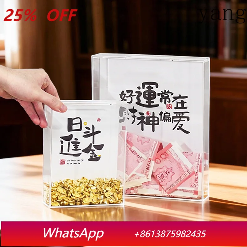 

LH acrylic transparent desktop ornament display box Chinese ornament photo frame table