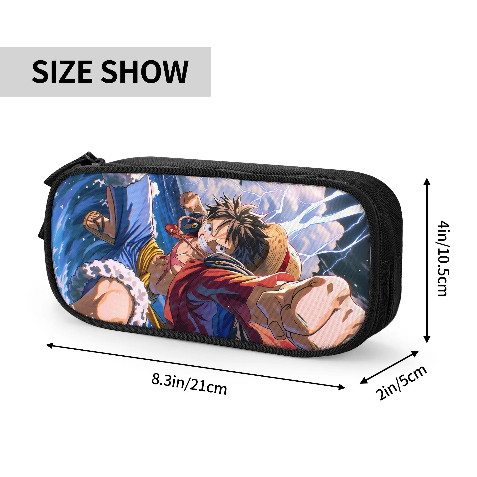 Large Capacity Bags for Child Cartoon One Piece Anime Luffy  School Pencil Bag for Boys Gilrs Kids
