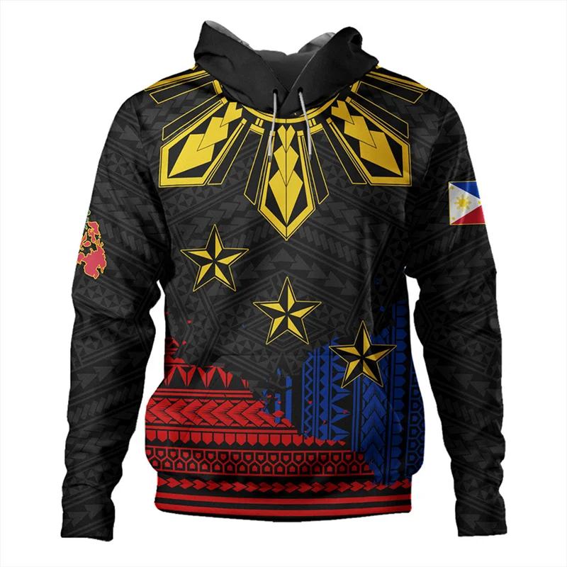 3D Print RepublicOf The Philippines Flag Hoodies For Men Philippine National Emblem Graphic New In Hoodies & Sweatshirts Hoodie