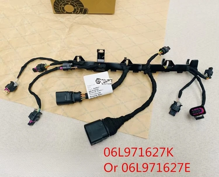 Petrol Engine High Pressure Injector Wiring Harness Cable For Audi A1 A3 A4 S4 A5 S5 A6 A8 Q3 Q5 TT 06L971627K 06L971627E