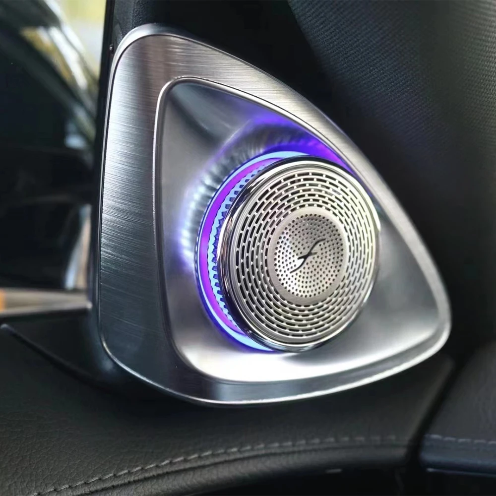 LED left and right door high voice speakers for Benz S -Class W223/S400/450L/S350L 64 color car 4D rotating treble speaker