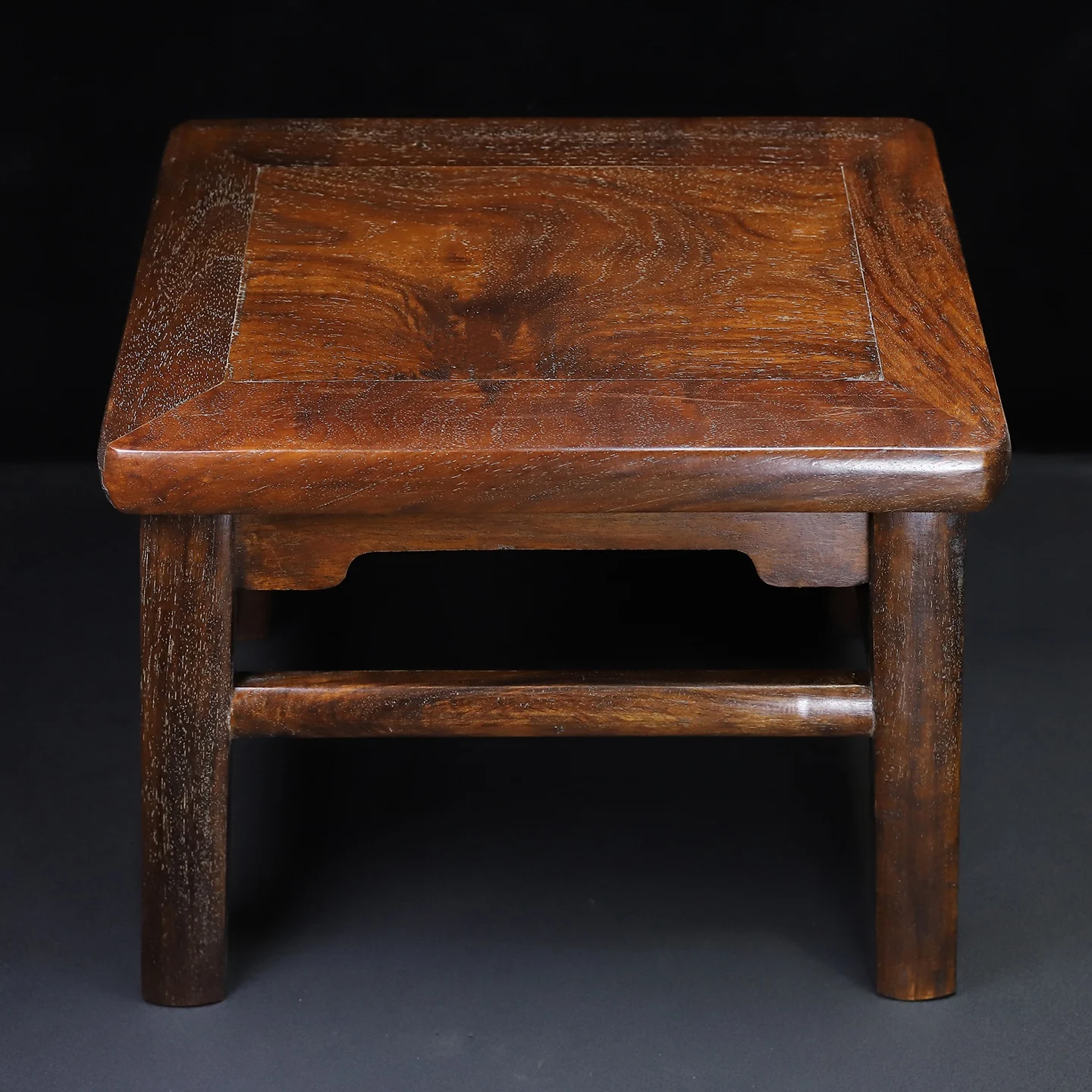 Collections Old Rosewood Wood Ghost Eye Texture Rectangular wealthy Stool Tea Table Stool Tea charm Amass wealth Ornaments