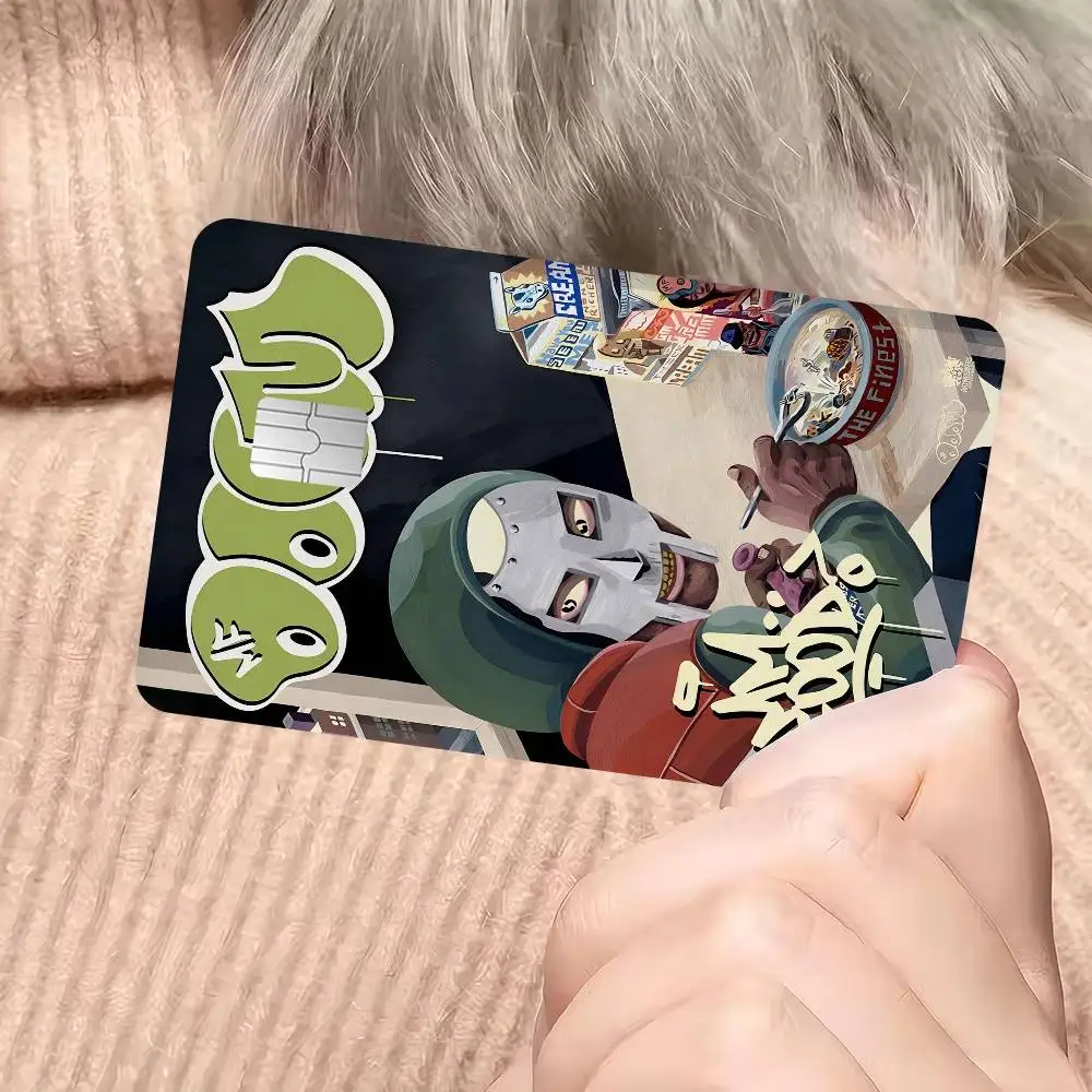 MF Doom الهيب هوب الراب Diy بطاقة الخصم الائتمانية ملصق الطرف ملصق الديكور مقاوم للماء رقاقة صغيرة بطاقة الجلد ملصق #6